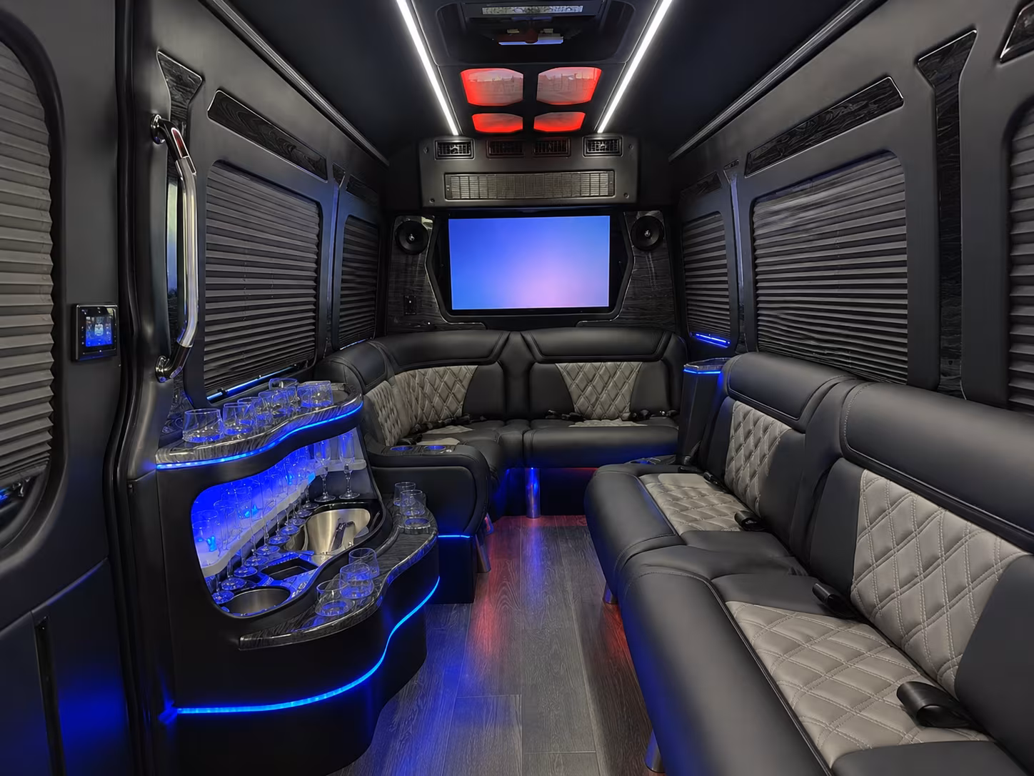 shift change sprinter van transportation for any hour operations in west palm beach