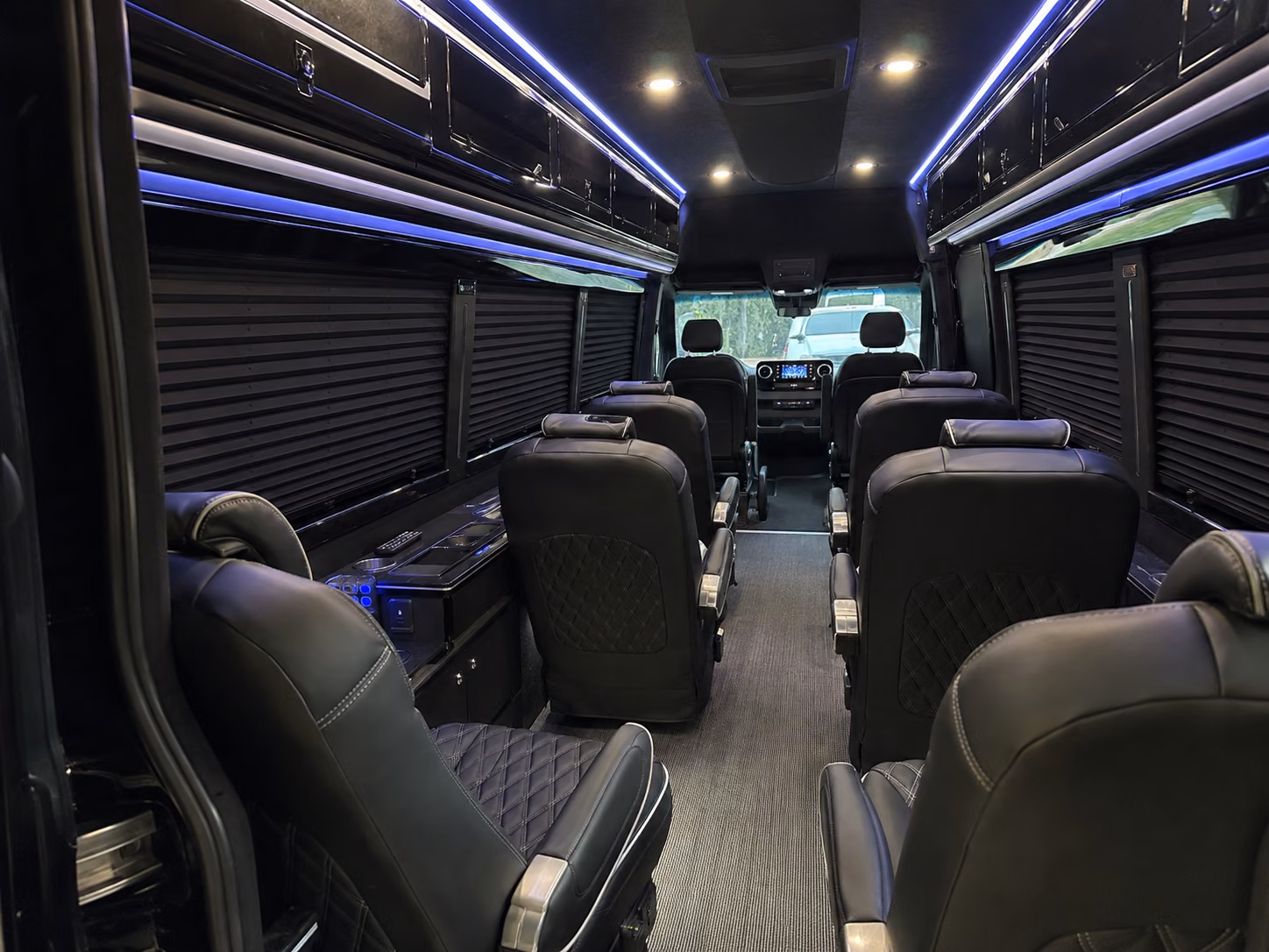 west palm beach 18 passenger sprinter van inside